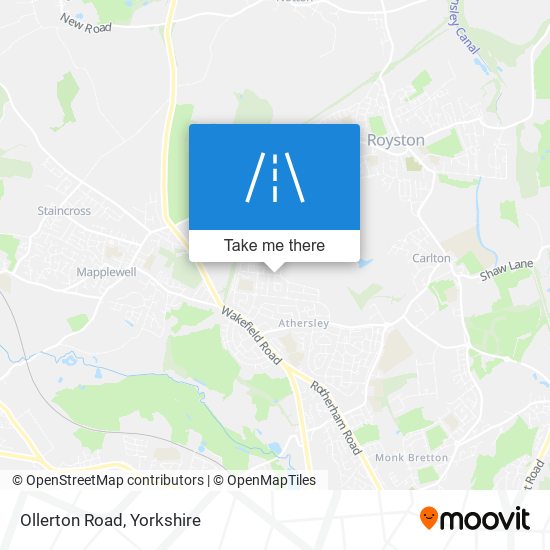 Ollerton Road map