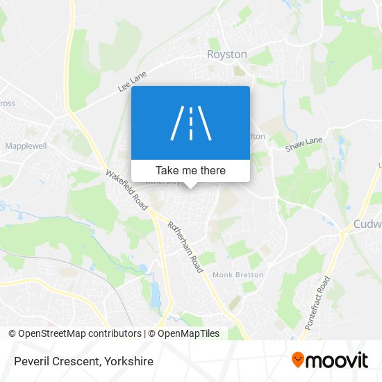 Peveril Crescent map