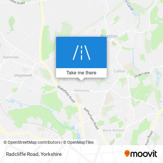 Radcliffe Road map