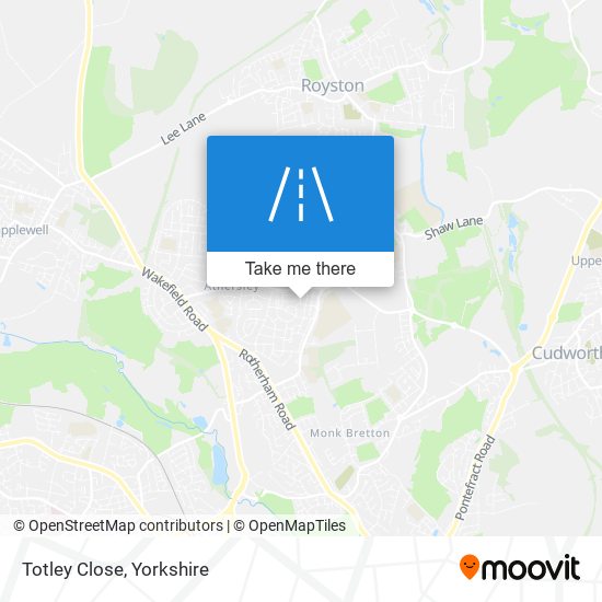 Totley Close map