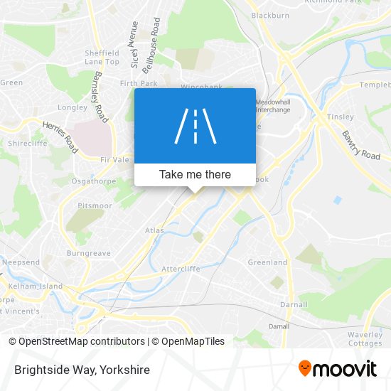Brightside Way map