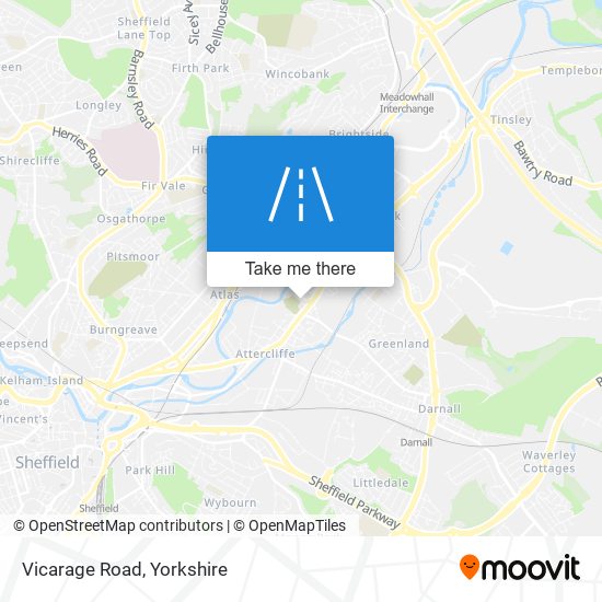 Vicarage Road map