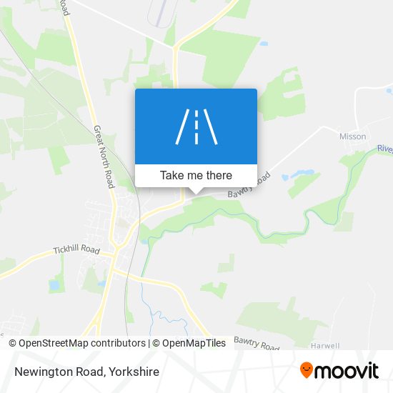 Newington Road map