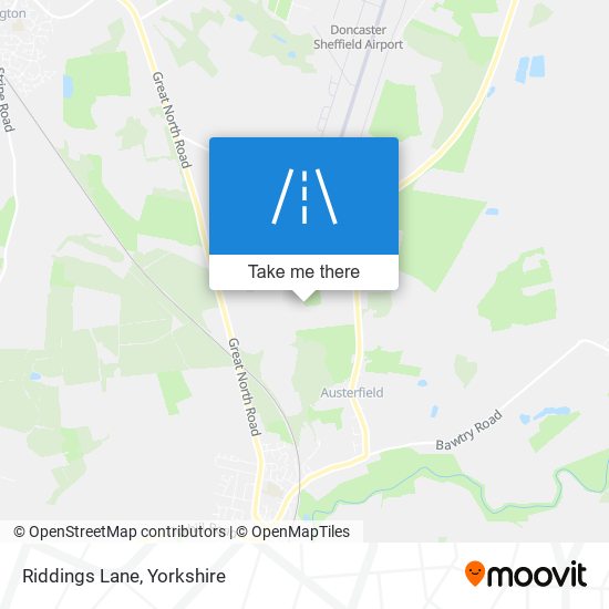Riddings Lane map