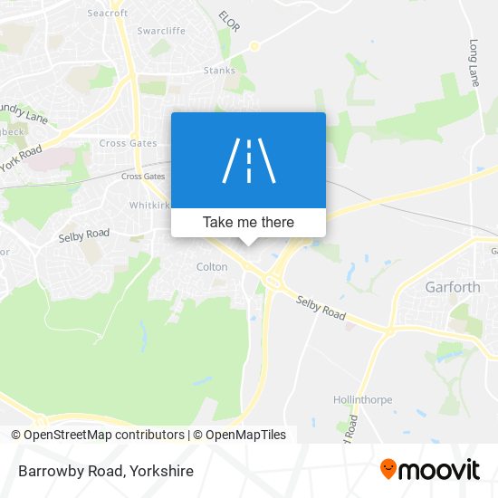 Barrowby Road map