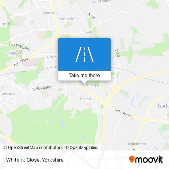 Whitkirk Close map