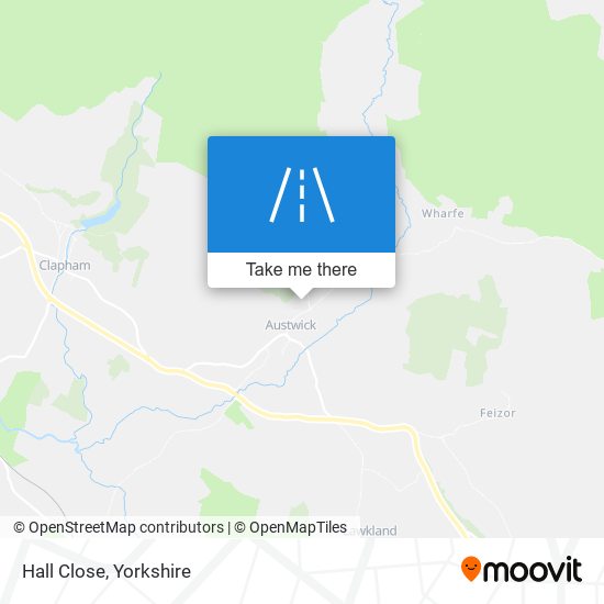 Hall Close map