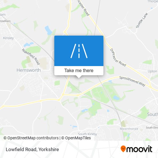 Lowfield Road map