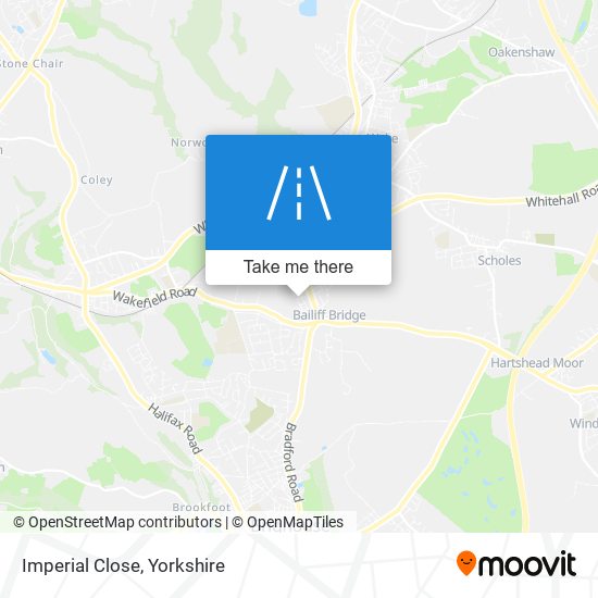 Imperial Close map
