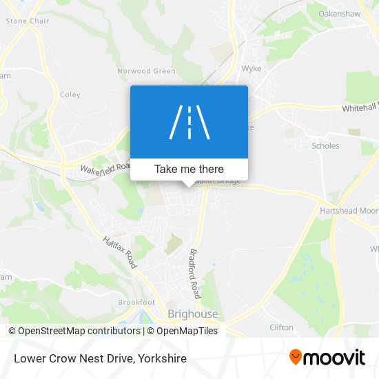 Lower Crow Nest Drive map