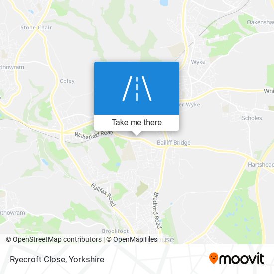 Ryecroft Close map