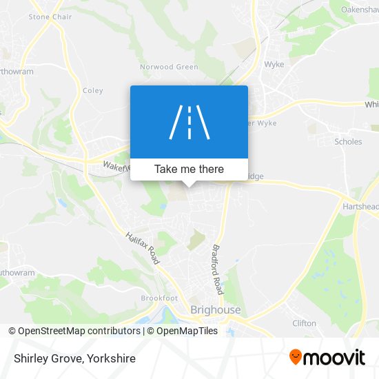 Shirley Grove map