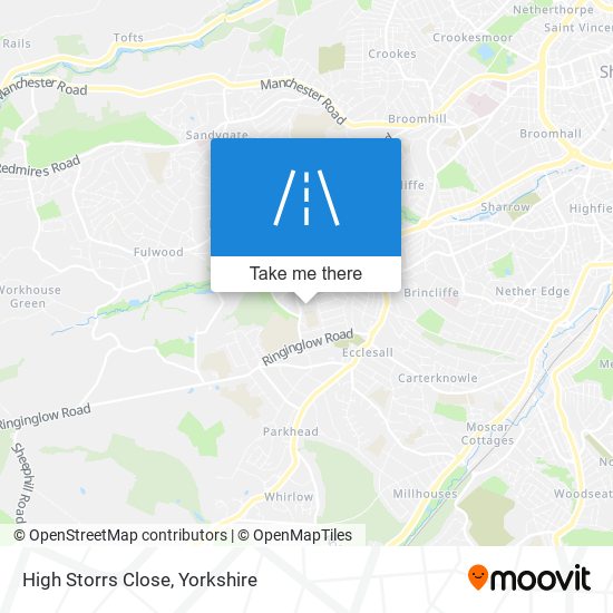 High Storrs Close map