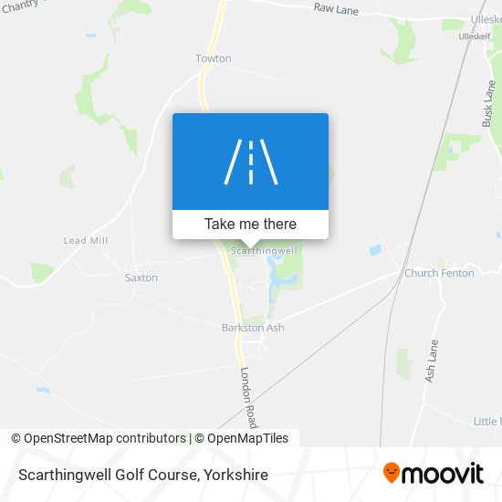 Scarthingwell Golf Course map