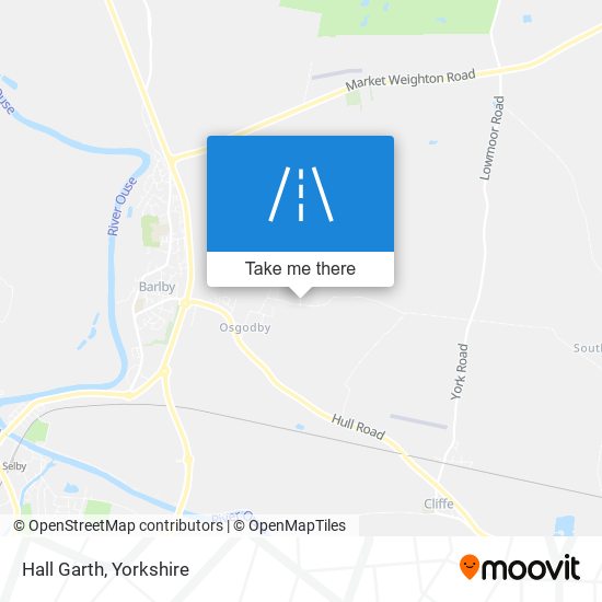 Hall Garth map