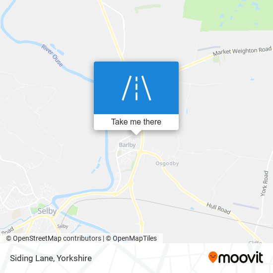 Siding Lane map