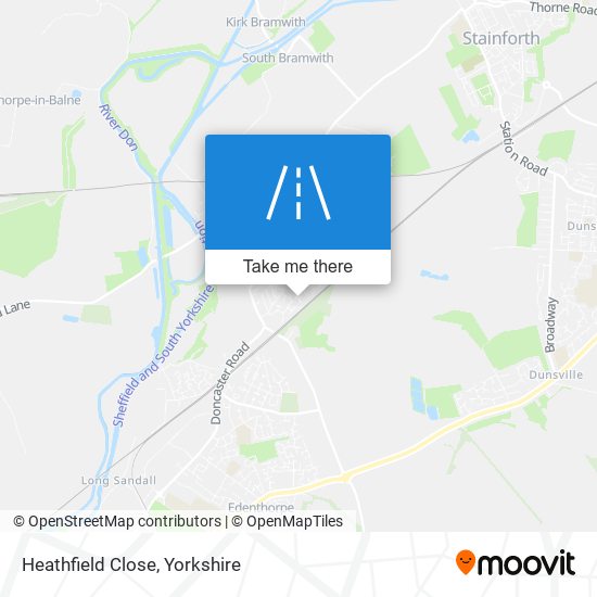Heathfield Close map