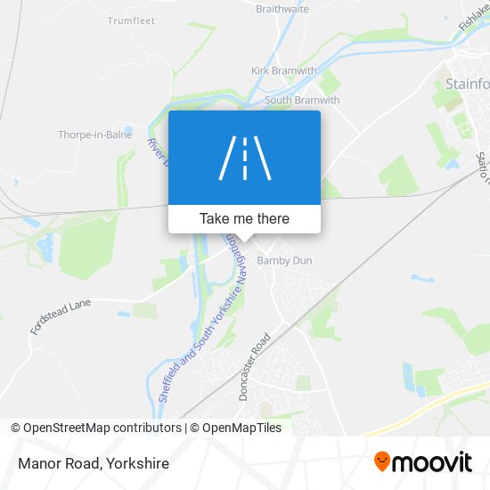 Manor Road map