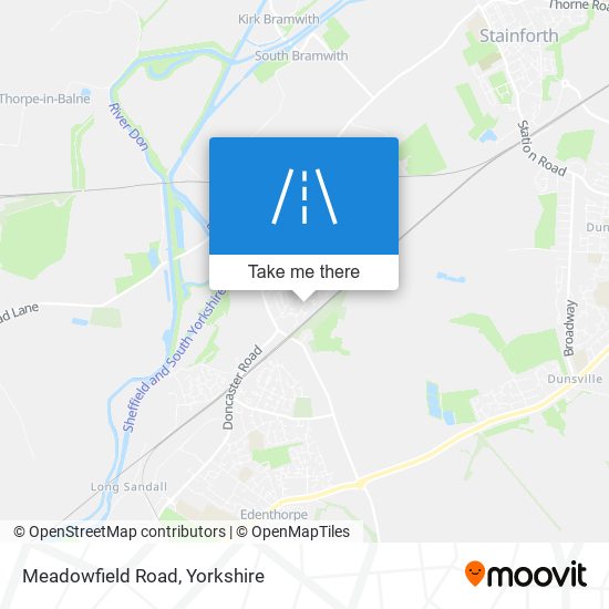 Meadowfield Road map