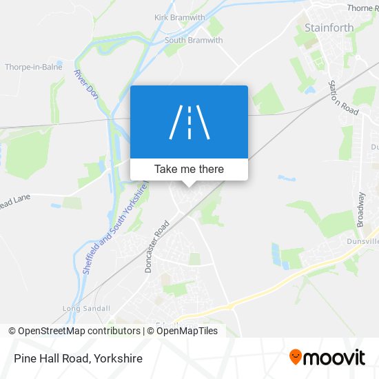Pine Hall Road map