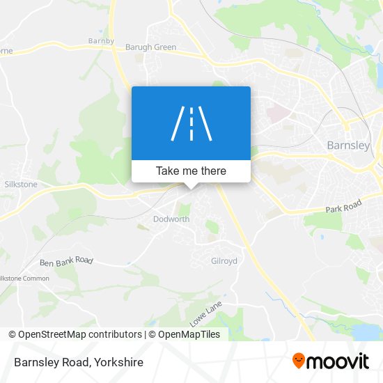 Barnsley Road map