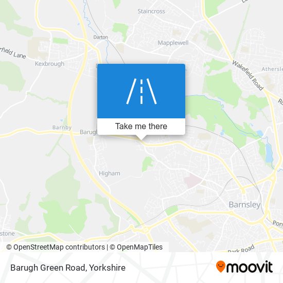 Barugh Green Road map