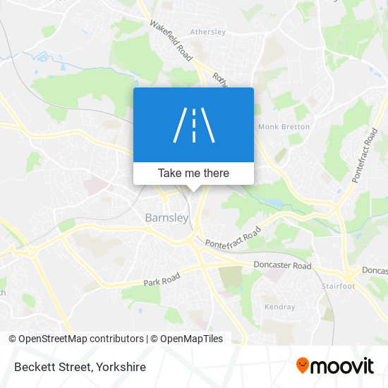 Beckett Street map