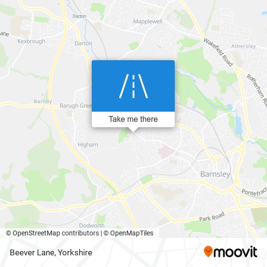 Beever Lane map