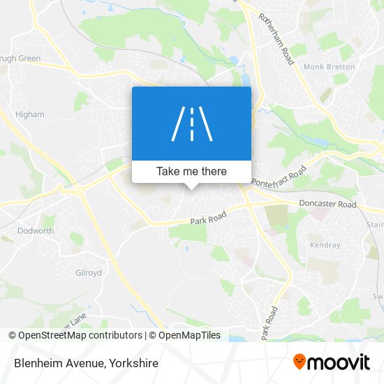 Blenheim Avenue map