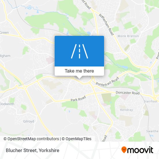 Blucher Street map