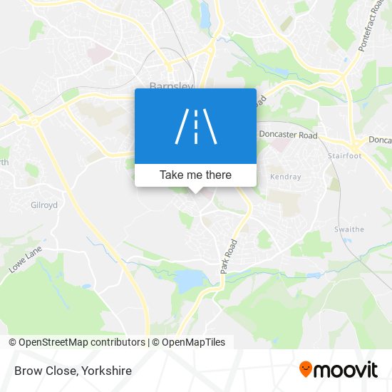 Brow Close map