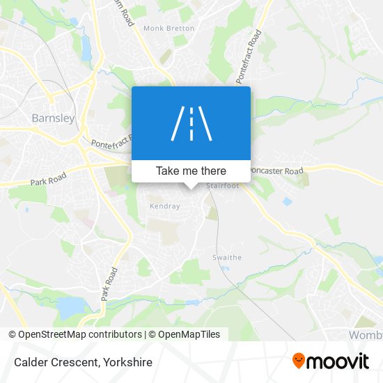 Calder Crescent map