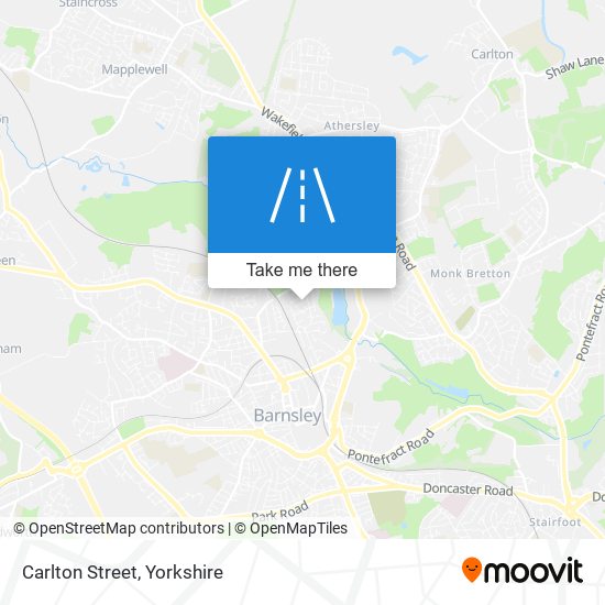 Carlton Street map