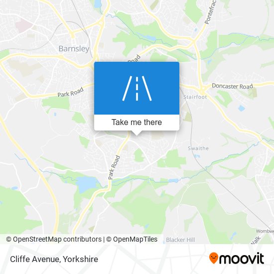 Cliffe Avenue map