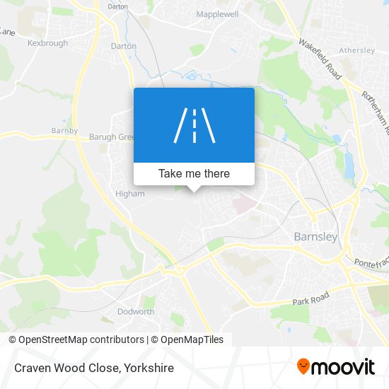 Craven Wood Close map