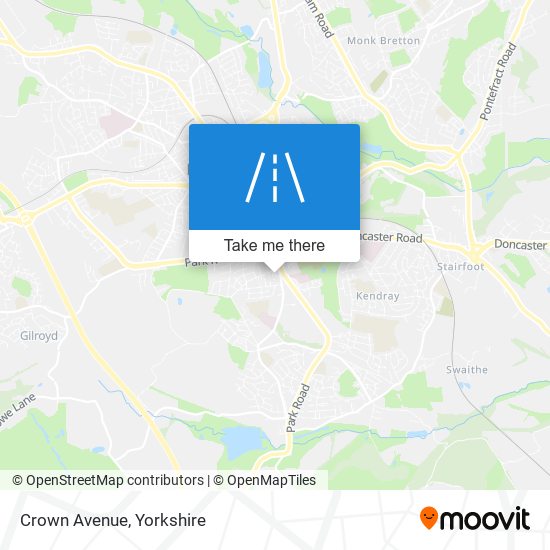 Crown Avenue map