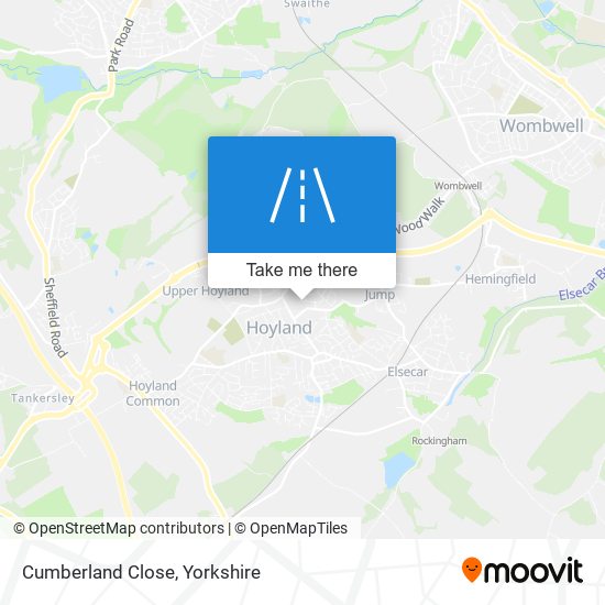 Cumberland Close map