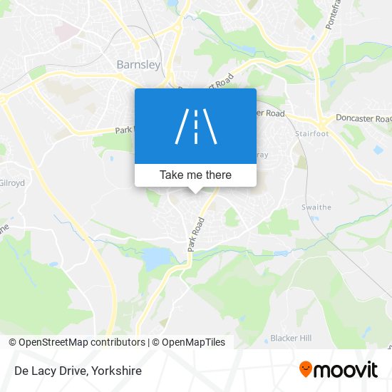 De Lacy Drive map