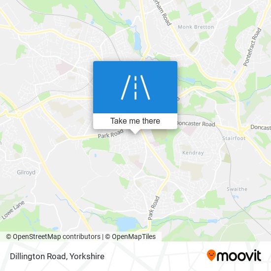 Dillington Road map