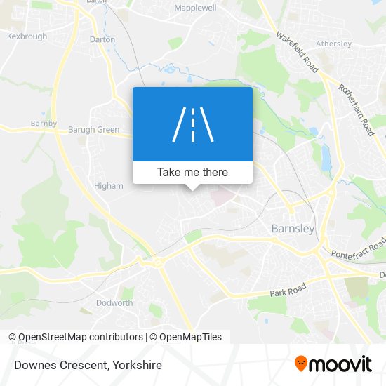 Downes Crescent map