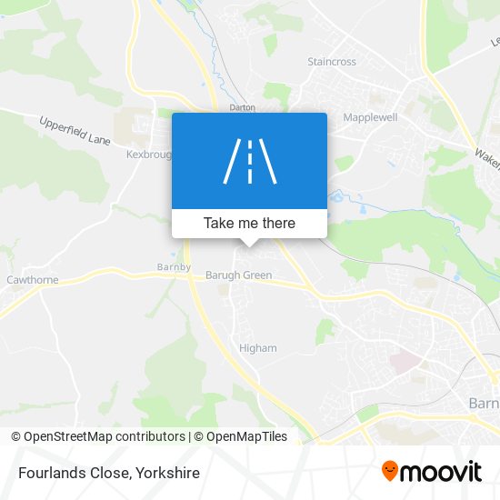 Fourlands Close map