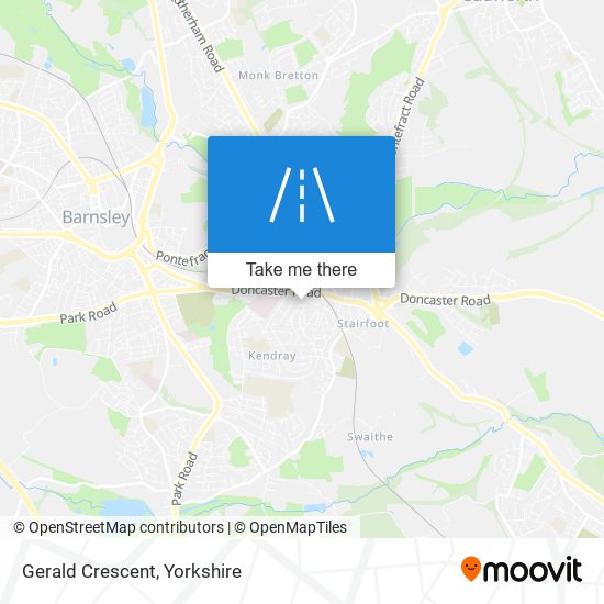 Gerald Crescent map