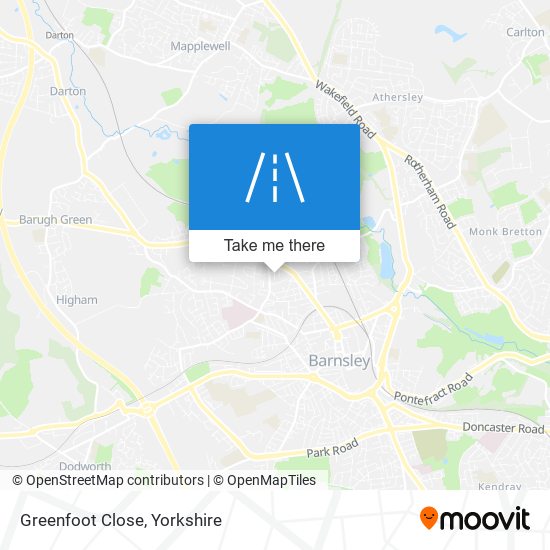 Greenfoot Close map