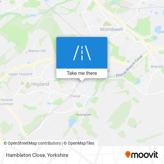 Hambleton Close map