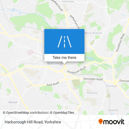 Harborough Hill Road map