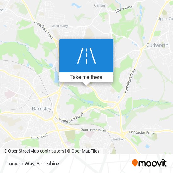 Lanyon Way map