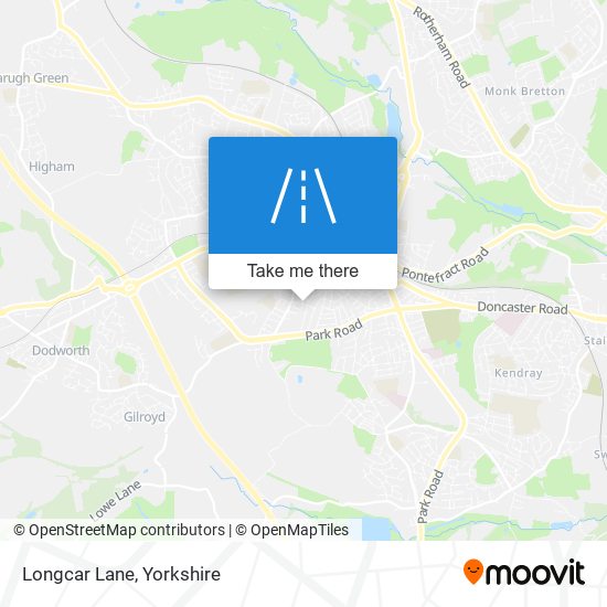 Longcar Lane map