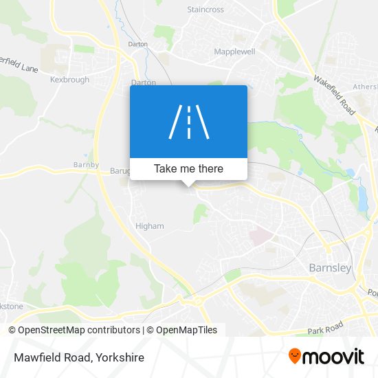 Mawfield Road map