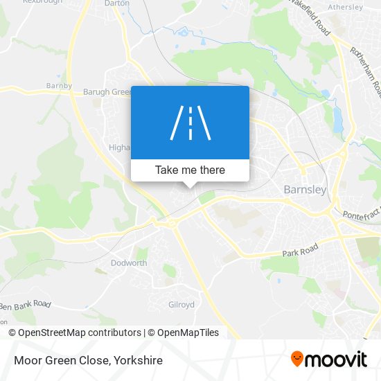 Moor Green Close map