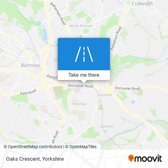 Oaks Crescent map